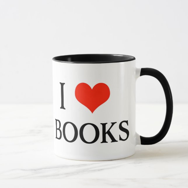 I Heart Books Mug (Right)