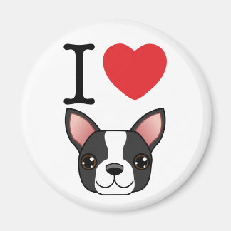 I Heart Boston Terriers Magnet