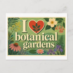 "I [Heart] Botanical Gardens" Postcard