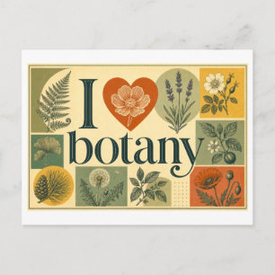 "I [Heart] Botany" Postcard