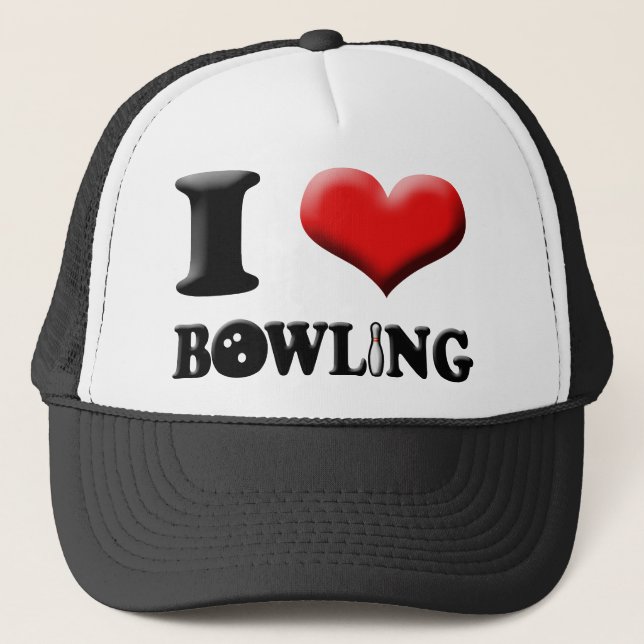 I Heart Bowling Hat (Front)