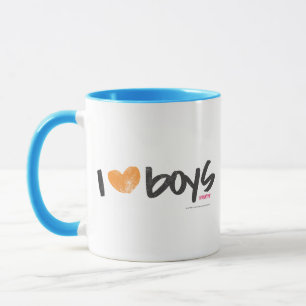 I Heart Boys Orange Mug