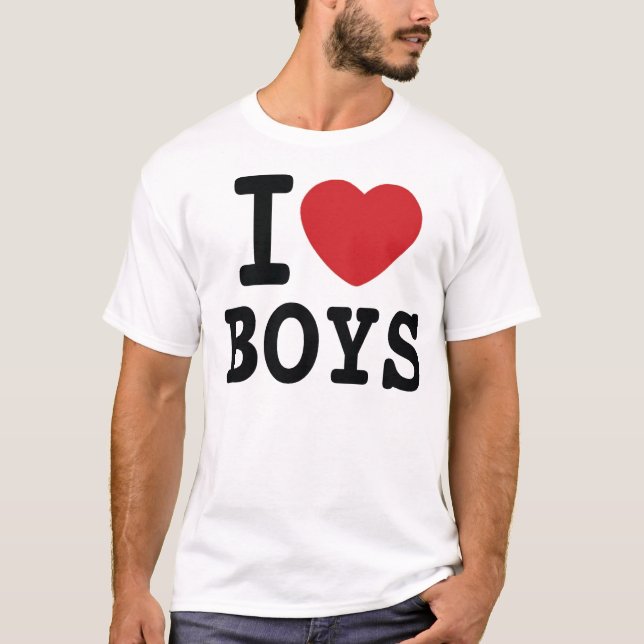 I HEART BOYS T-Shirt (Front)
