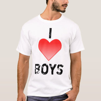 I HEART BOYS T SHIRT
