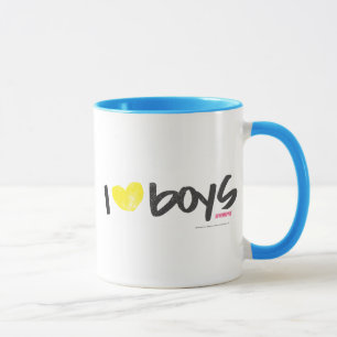 I Heart Boys Yellow Mug