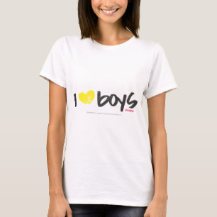 I Heart Boys Yellow T-Shirt