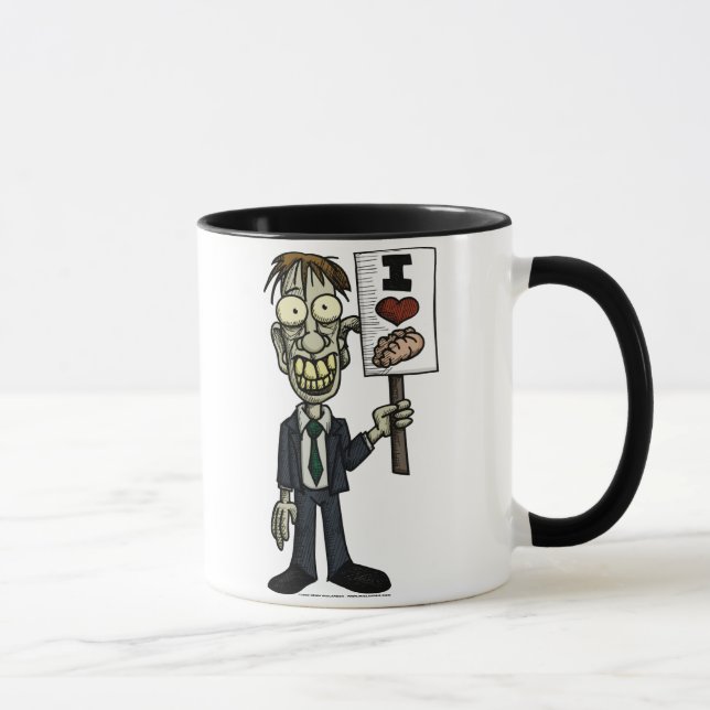 I Heart Brains Mug (Right)