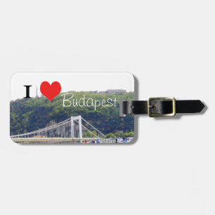 I heart Budapest Luggage Tag