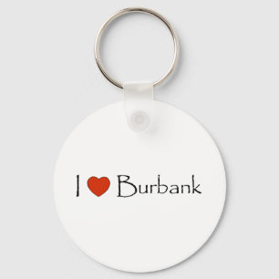 I Heart Burbank Key Ring