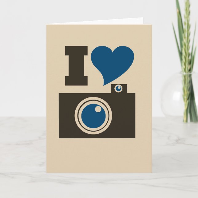 I Heart Camera Card (Front)