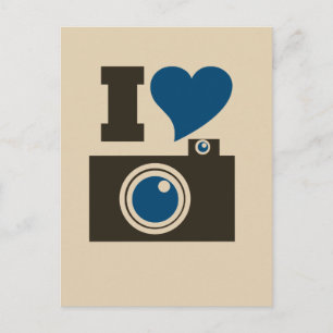 I Heart Camera Postcard