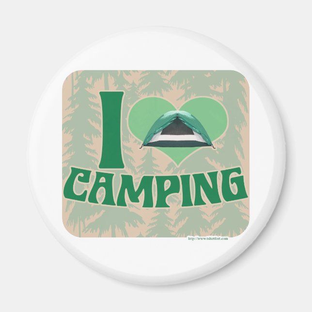 I Heart Camping Magnet (Front)