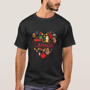 I Heart Canada Canadian Love Cute Canada T-Shirt