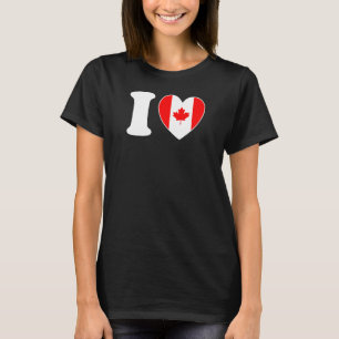 I Heart Canada  Fun Canadian Flag Canada Day T-Shirt