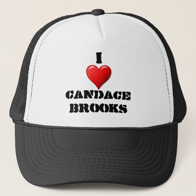 I heart Candace Brooks Trucker Hat (Front)