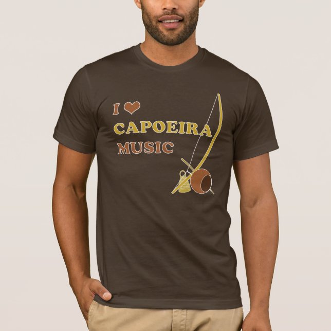 I Heart Capoeira Music T-shirt (Front)