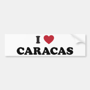 I Heart Caracas Venezuela Bumper Sticker