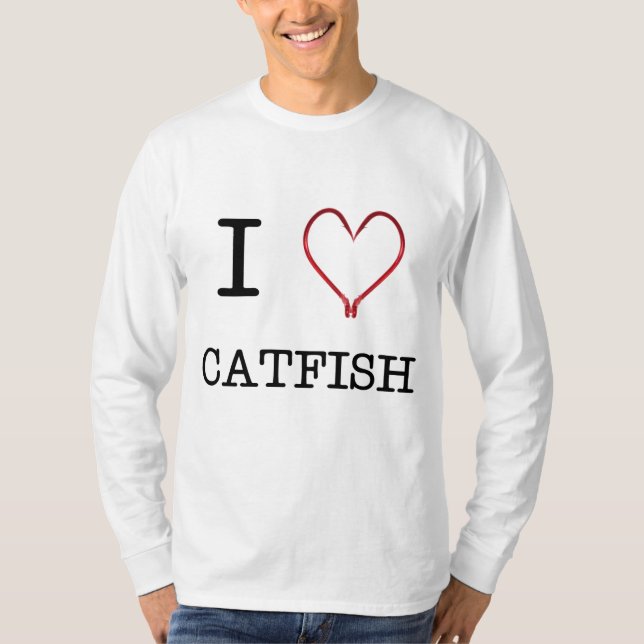 I [Heart] Catfish Long Sleeve T-Shirt (Front)