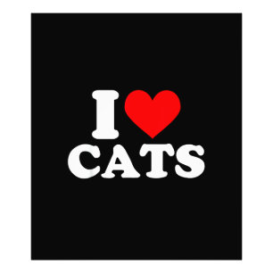 I Heart Cats - I Heart Cats I Love Cats Photo Print