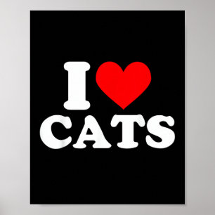 I Heart Cats - I Heart Cats I Love Cats Poster
