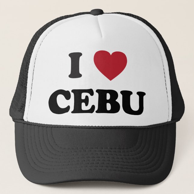 I Heart Cebu Philippines Trucker Hat (Front)