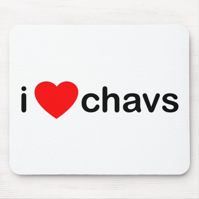 I Heart Chavs Mouse Pad (Front)
