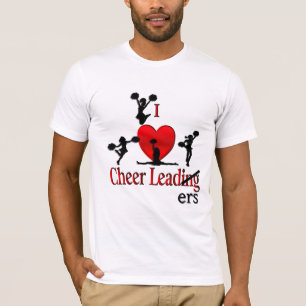 I Heart Cheerleaders Funny Shirt for Him