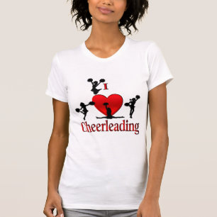 I Heart Cheerleading T Shirt