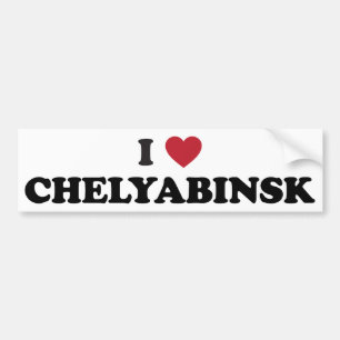 I Heart Chelyabinsk Russia Bumper Sticker