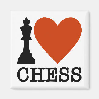 I Heart Chess Magnet