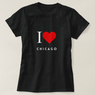 I Heart Chicago blk Womens T-Shirt