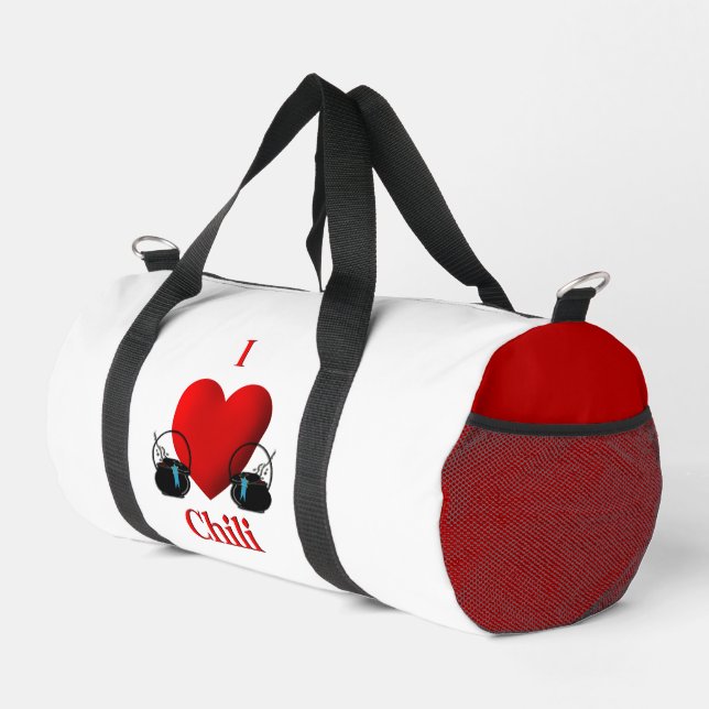 I Heart Chilli Duffle Bag (Right Corner)