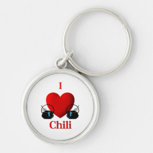 I Heart Chilli Key Ring
