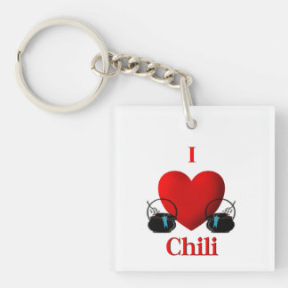 I Heart Chilli Key Ring