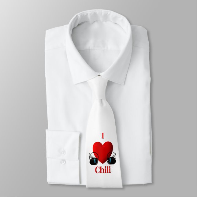 I Heart Chilli Tie (Tied)