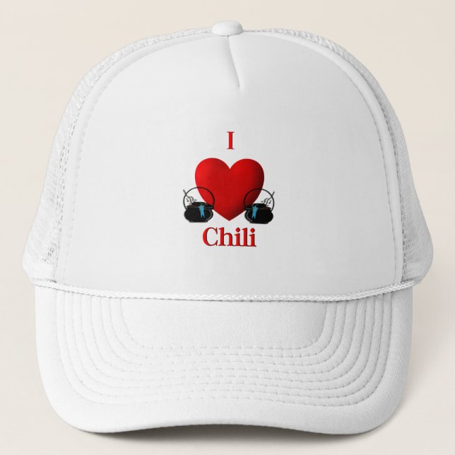 I Heart Chilli Trucker Hat (Front)