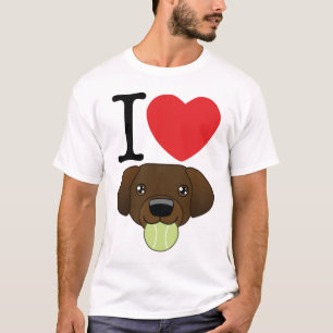 I Heart Chocolate Labs T-Shirt