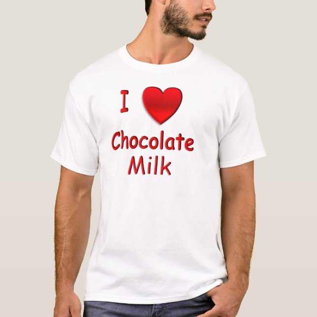 I Heart Chocolate Milk T Shirts (Front)