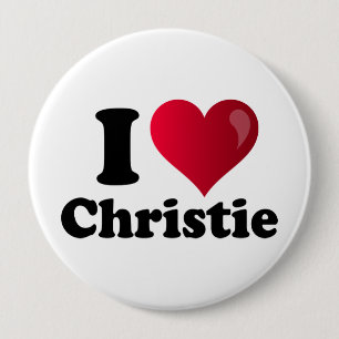 I Heart Chris Christie 10 Cm Round Badge