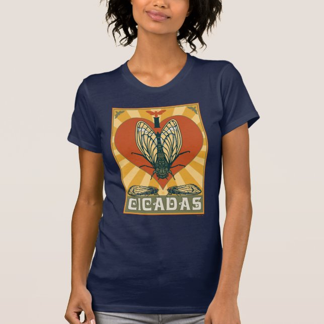 I Heart Cicadas T-Shirt (Front)