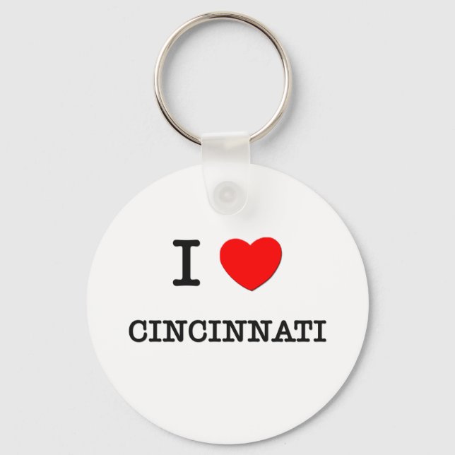 I Heart CINCINNATI Key Ring (Front)