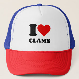 I HEART CLAMS TRUCKER HAT