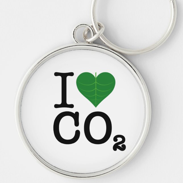 I Heart CO2 Key Ring (Front)