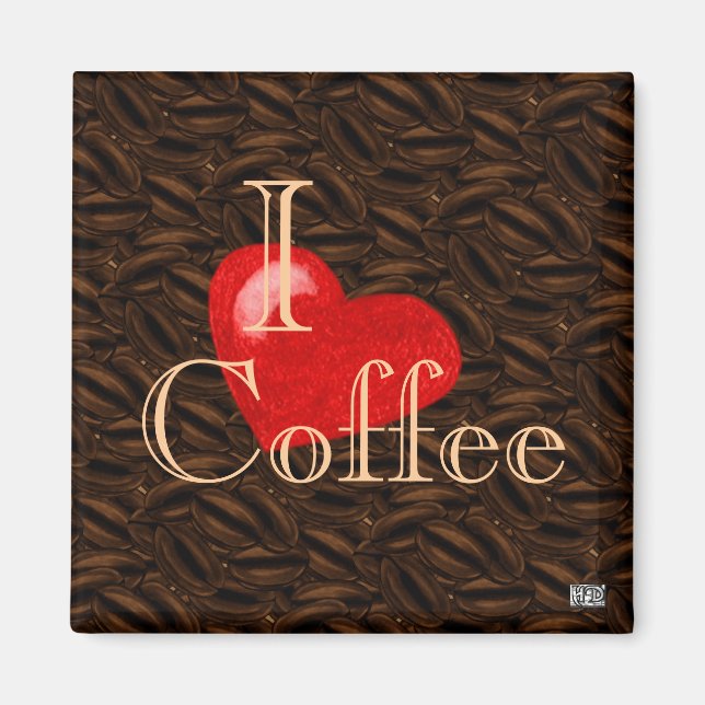 I Heart Coffee Magnet (Front)