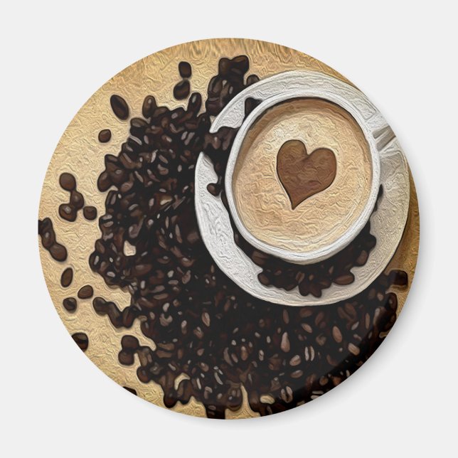 I Heart Coffee Magnet (Front)