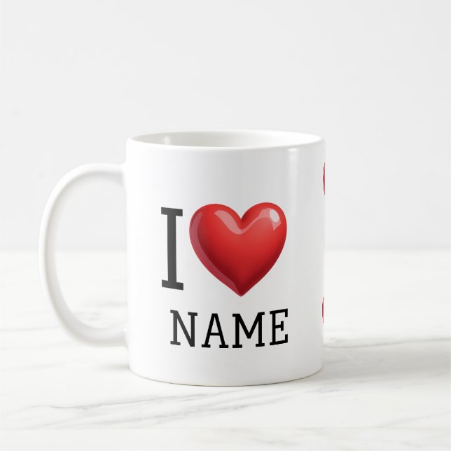 I Heart Coffee Mug (Left)