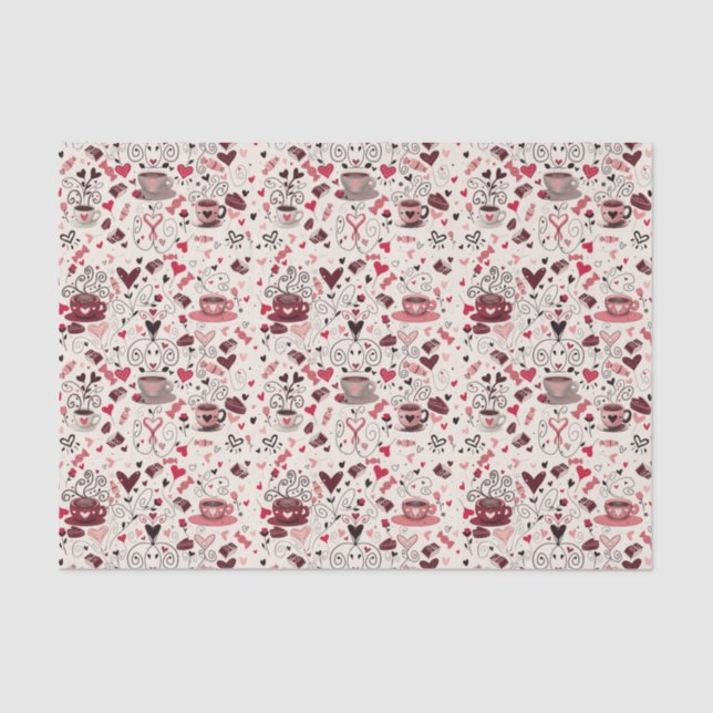 I Heart Coffee Tissue Paper (Front)