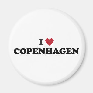 I Heart Copenhagen Denmark Magnet