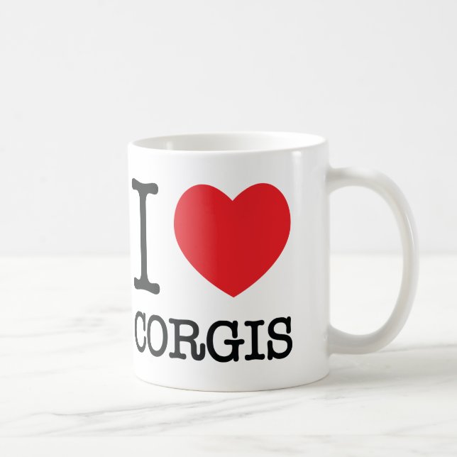 I Heart Corgis Mug (Right)