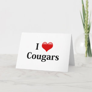 I Heart Cougars Card